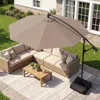 Parasol COSTWAY 300 cm ze stojakiem, parasol z korbą, Podgląd zdjęcia produktu 2