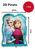 Frozen Eiskönigin 3D Zugpinata Kindergeburtstag Zug Pinata Produktbild-Vorschau 2