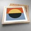 Gerahmtes Poster - Rahmen in heller Eiche - Abstraktion Produktbild-Vorschau 3