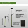 3x Türspanner Zargenspanner 57 - 117 cm Klicksystem Produktbild-Vorschau 9
