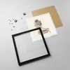 Gerahmtes Poster - Schwarzer Rahmen - Linie Kunst Boho - Produktbild-Vorschau 4