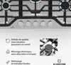 Klarstein Turbocast Plaque De Cuisson Gaz - 5 Brûleurs Inox Voir les images du produit 5
