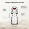 set di 24 bottiglie di vetro rotonde da 60 ml con tappo a Anteprima dell’immagine prodotto 6
