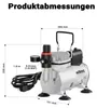 Kompresor do aerografów AF18-2 kompresor membranowy 4 bar Podgląd zdjęcia produktu 12