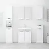 5-tlg. Badmöbel-Set Weiß Holzwerkstoff Produktbild-Vorschau 3