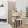 vidaXL Toaletka dąb sonoma 50 x 41 x 135 cm materiał Podgląd zdjęcia produktu 2