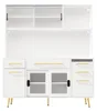 Buffetschrank Weiß mit LED-Beleuchtung & Pegboard, Produktbild-Vorschau 17