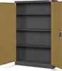 An open metal cabinet with shelves. Podgląd zdjęcia produktu