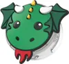 A close-up of a green dragon-shaped accessory for an AirTag. Produktbild-Vorschau