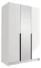 Vysoká šatní skříň 150 cm se zrcadlem SHEELA 2 - bílá / Náhled obrázku produktu 4