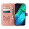 Lederhülle für Infinix Note 12i Schmetterling Prägung Flip Produktbild-Vorschau 4