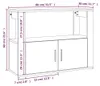 vidaXL Príborník Sonoma Dub 80x30x60 cm odvodený výrobok z Náhľad obrázku produktu 8