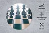 MuchoWow® Mauspad Mousepad Die schwarzen Schachfiguren auf Produktbild-Vorschau 2