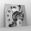 Wanduhr - Quadrat - Glasuhr - Chinchilla Frau Porträt - Produktbild-Vorschau 4