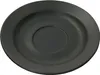 A black saucer is shown from a top-down diagonal angle against a white background. Produktbild-Vorschau