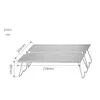 A diagram of a foldable camping table with dimensions indicated. Náhled obrázku produktu