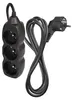 Prodlužovací kabel 2 m / 3 zásuvky / černý / PVC / 1 mm2 Anteprima dell’immagine prodotto