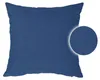 Kissenbezug 2er Set  blau 40x40 cm Struktur Leinenoptik Produktbild-Vorschau 2