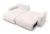A beige sectional sofa with a pull-out bed feature is shown from a slightly elevated angle against a white background. Voir les images du produit