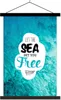 MuchoWow® Textilposter Sommer - Zitate - Meer 40x60 cm mit Produktbild-Vorschau 1