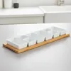 Snackschälchen aus Porzellan AION, auf Bambustablett, Produktbild-Vorschau 4