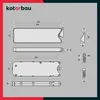 Technical drawing with dimensions of a hardware component. Anteprima dell’immagine prodotto