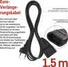 Verlängerungskabel – 1,5m, schwarz Produktbild-Vorschau