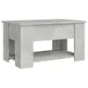 A concrete-effect coffee table with an open shelf. Náhled obrázku produktu