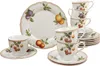 A set of porcelain cups and saucers with a large plate, all decorated with fruit motifs. Náhľad obrázku produktu