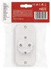 Mehrfachsteckdose, 2x Euro + 1x Schuko Steckdose, weiss Produktbild-Vorschau