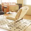 Loungesessel - 73,6 x 84 x 84,5 cm , Creme , Chrome und Produktbild-Vorschau 7