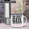 Trendation - Du Bist Geil Mach Weiter So - Lustige Emaille Produktbild-Vorschau 4