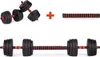 Manubri regolabili 2x set di manubri da 20 kg Barra da 40 Anteprima dell’immagine prodotto 8