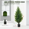 SucceBuy 91,4 cm sztuczne drzewo cedrowe Topiary 2 sztuki Podgląd zdjęcia produktu 6