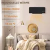 HOMCOM Heizlüfter zur Wandmontage 2000W Keramik-Wandheizung Produktbild-Vorschau 4