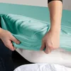 DecoKing Spannbettlaken 80x200 90x200 cm 100% gekämmte Produktbild-Vorschau 4