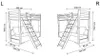 Hochbett 90x200 cm mit Schlafsofa 140x200 cm Couch in Produktbild-Vorschau 7