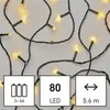 LED vánoční řetěz, 5,6 m, 3x AA, venkovní i vnitřní, teplá bílá, časovač Produktbild-Vorschau