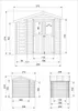 Abri de jardin avec étagère pour bois de chauffage en bois Voir les images du produit 5