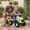 COSTWAY kinder tractor met aanhanger, 2-in-1 schuifvoertuig Productafbeelding-voorbeeld 8