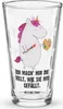 Mr. & Mrs. Panda Wasserglas Einhorn Künstler - Transparent Produktbild-Vorschau 1