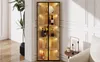 LED Eckvitrine 160x62x35 cm Glasvitrine mit Beleuchtung Produktbild-Vorschau 16