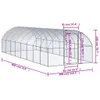 vidaXL Outdoor-Hühnerstall 3x8x2 m Verzinkter Stahl Produktbild-Vorschau 6