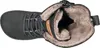 A top-down view of a black boot with fur lining. Anteprima dell’immagine prodotto