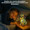 Hunde-Nachtlicht aus Kunstharz, Niedliche Hundelampe Produktbild-Vorschau 3