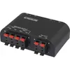 A black SpeaKa Professional speaker switch with various connection terminals and labels. Produktbild-Vorschau