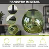 Hängelampe Esstisch Glas Grün Metall E27 Ø36 cm rund Produktbild-Vorschau 4