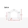 TOOLPORT Partyzelt 3x4 m Pavillon starke PVC 600 N Plane Produktbild-Vorschau 5