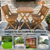 Gartentisch Blossom, Akazienholz massiv & geölt, Klapptisch Produktbild-Vorschau 2