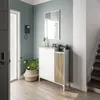 Garderobenset >Ethna< in Artik-Weiß/Natur - 77x91x24 Produktbild-Vorschau 2